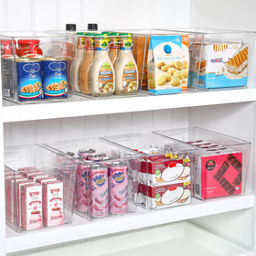 Vtopmart bin with handles for easy carrying and retrieval