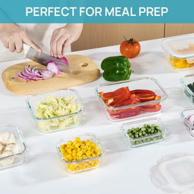 Vtopmart BPA-free clear glass shows contents clearly