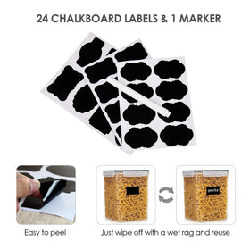Vtopmart BPA-free clear plastic for safe dry goods storage