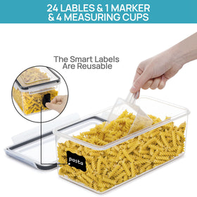 Vtopmart BPA-free durable plastic construction offers long-lasting pantry containers