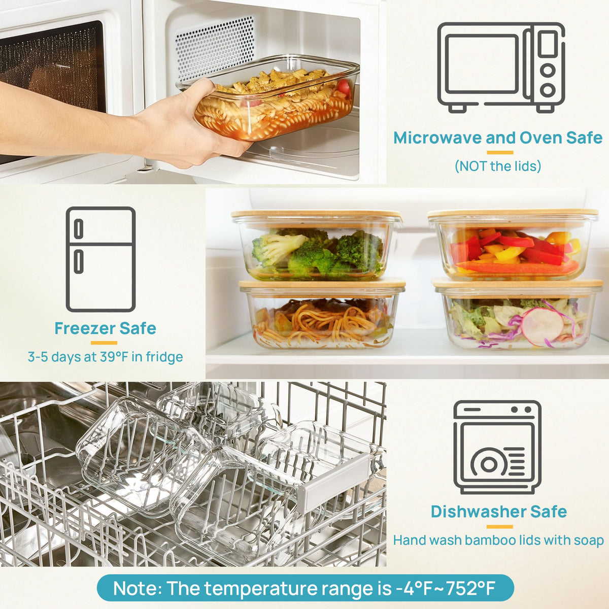 Vtopmart BPA-free, food-grade design supports safe everyday storage.