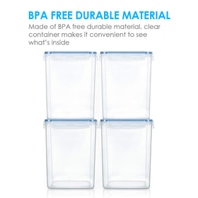 Vtopmart clear BPA-free plastic shows contents at a glance in the kitchen