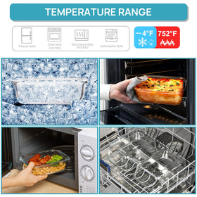 Vtopmart clear glass container allows quick content identification.