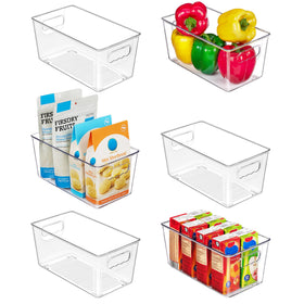 Vtopmart clear plastic storage bin for easy fridge organization and visibility.