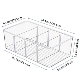Vtopmart clear-view bin helps you spot contents instantly.