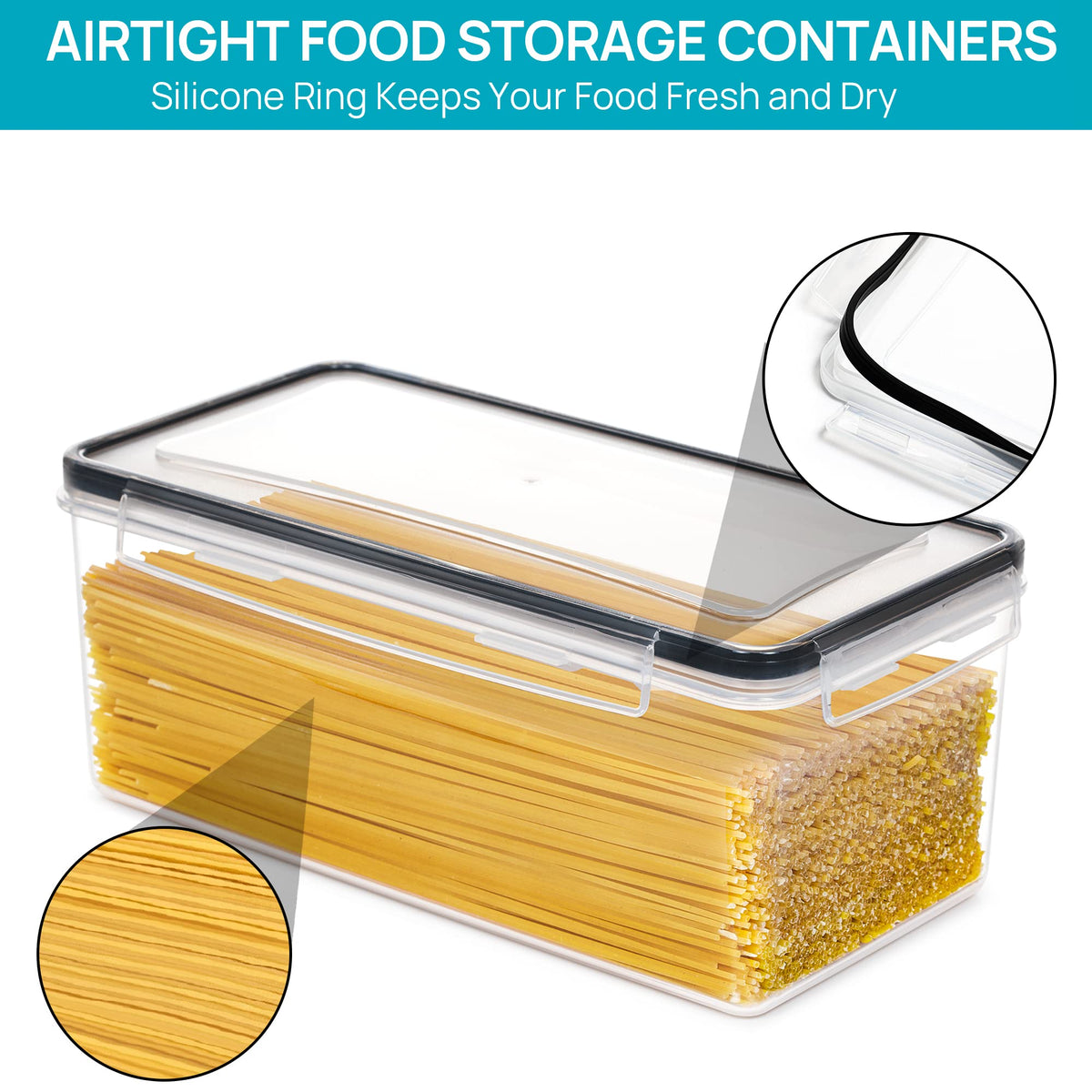 Vtopmart contents visible pantry with labels for fast identification.