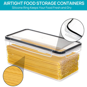 Vtopmart contents visible pantry with labels for fast identification.