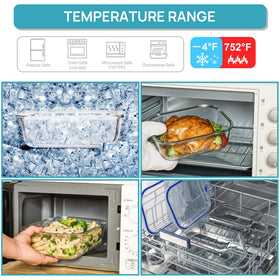 Vtopmart dishwasher-safe glass containers simplify cleanup after meals.