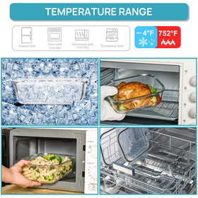 Vtopmart dishwasher-safe meal prep container for easy cleaning.