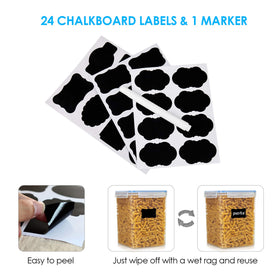 Vtopmart dry food storage for flour, rice, cereals and snacks
