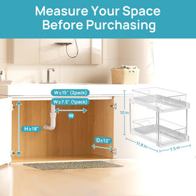 Vtopmart clear design helps you spot items quickly.
