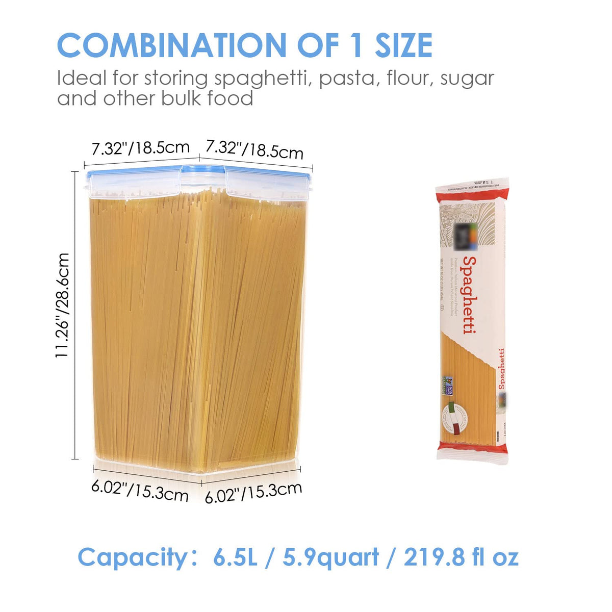 Vtopmart flour and pantry staples visible in BPA-free canisters.