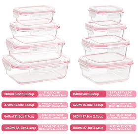 Vtopmart glass containers are oven and microwave safe for quick reheating
