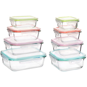Vtopmart glass rectangular 35oz container for meal prep and leftovers