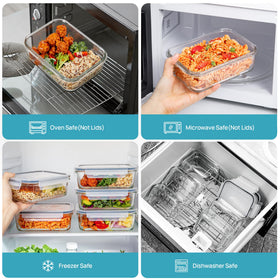 Vtopmart leak-resistant containers keep sauces contained during travel.