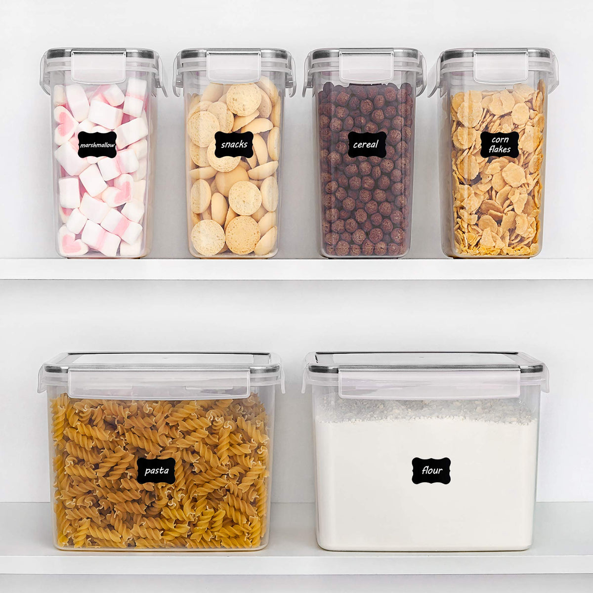 Vtopmart kitchen pantry organization idea with versatile storage options.