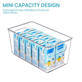 Vtopmart kitchen storage bin fits deep shelves and cabinets.