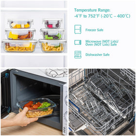 Vtopmart lids with 4-hinge design provide leakproof closures