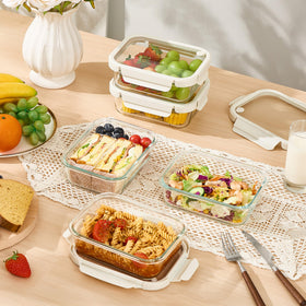 Vtopmart oven-safe, microwave-safe (lid removed), freezer, and dishwasher safe.