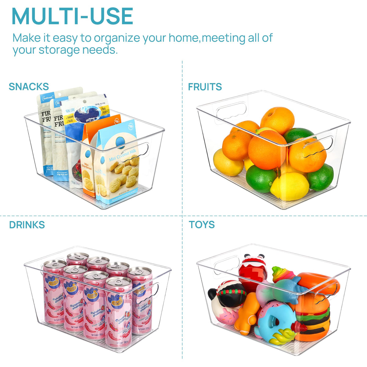 Vtopmart pantry organization setup on a shelf shows tidy storage.