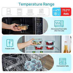 Vtopmart glass storage keeps leftovers fresh for busy weeks.