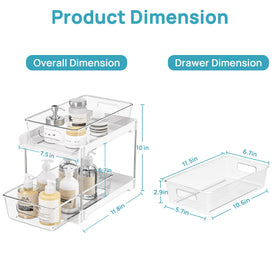 Vtopmart pull-out drawer track system offers smooth, stable access.