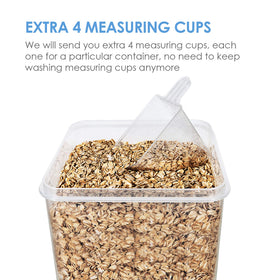 Vtopmart side-locking lid design seals in freshness and moisture protection.