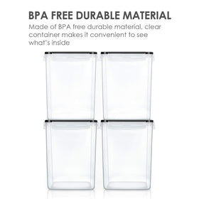 Vtopmart side-locking airtight lids keeping pantry staples fresh