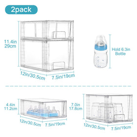 Vtopmart sliding-rail drawers provide smooth pull-out access for hard-to-reach items.