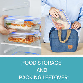 Vtopmart stackable design saves fridge space and simplifies organized storage.