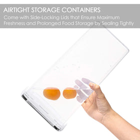 Vtopmart stackable design saves kitchen space when storing noodles