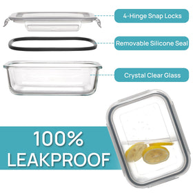 Vtopmart stackable design saves fridge and cabinet space for easy organization.