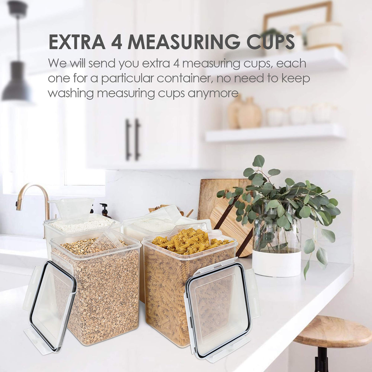 Vtopmart stackable design to maximize kitchen space