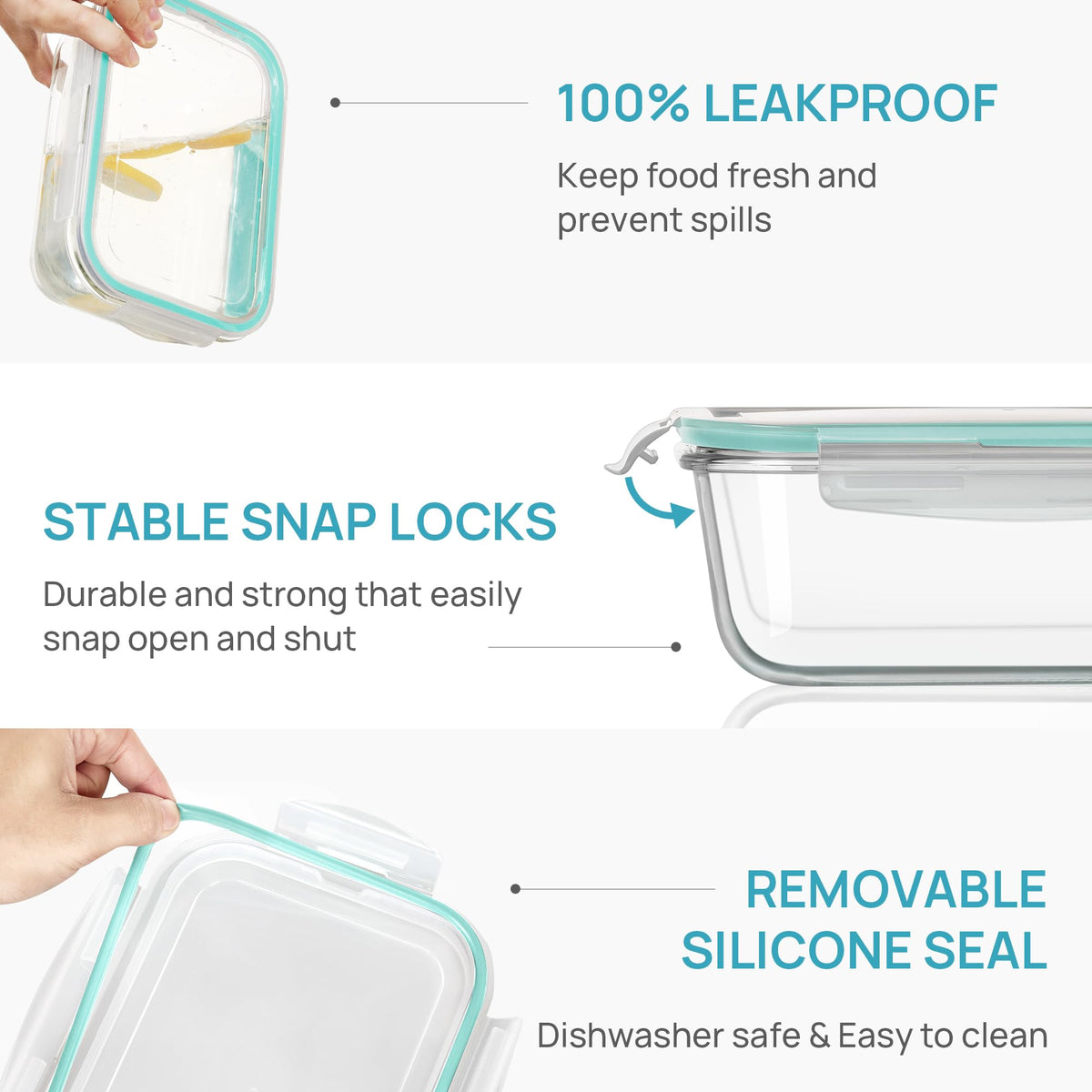 Vtopmart stackable kitchen containers save fridge space.