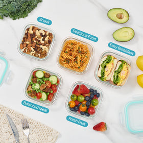 Vtopmart stackable design saves fridge and shelf space.
