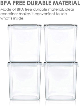 Vtopmart stackable design saves space while keeping dry goods accessible.