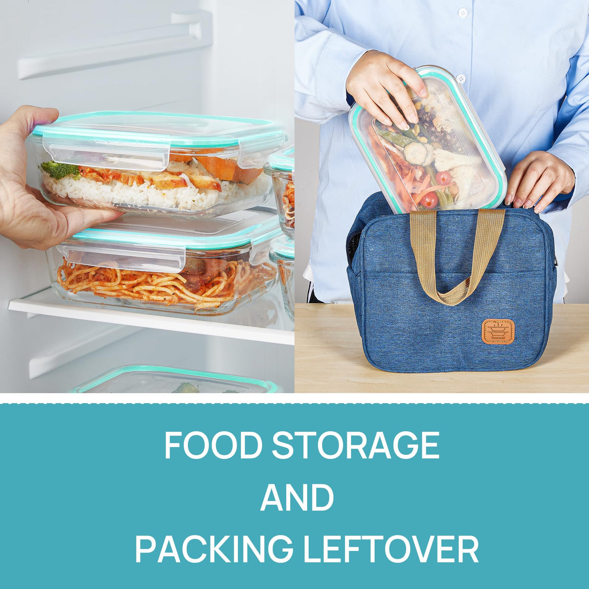 Vtopmart stackable design saves fridge space and simplifies organization.