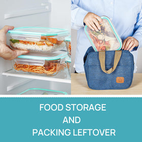 Vtopmart stackable design saves fridge space and simplifies organization.