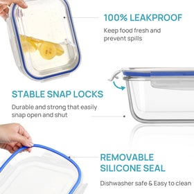 Vtopmart stackable transparent containers save fridge space.