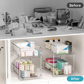 Vtopmart top-drawer supports up to 15 lb for sturdy storage.