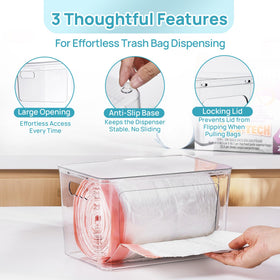 Vtopmart anti-slip pads keep the dispenser steady during use.