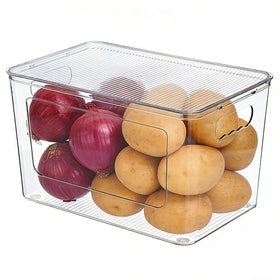 Vtopmart trash bag holder front view showing easy-access dispensing