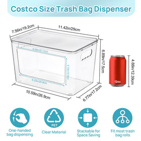 Vtopmart see-stock design lets you check bag levels at a glance.