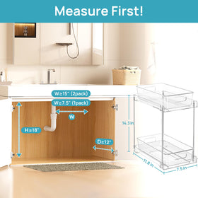 Vtopmart two-pack storage for extra organization across rooms.