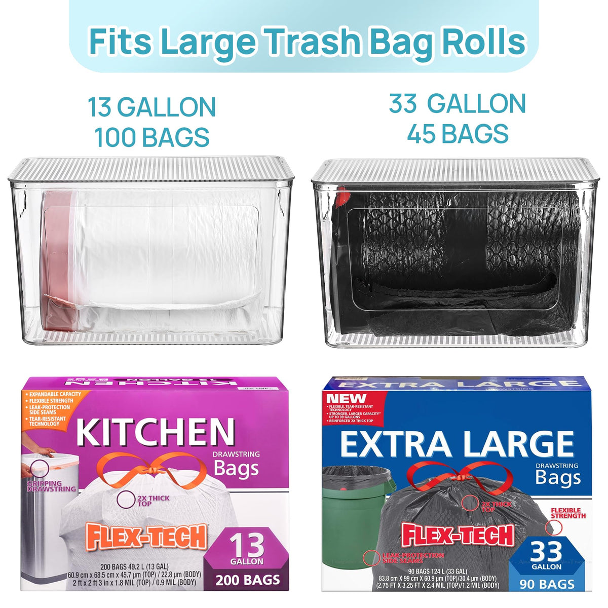 Vtopmart under-sink organization with vertical stackable bins