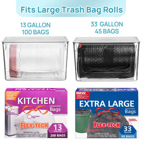 Vtopmart under-sink organization with vertical stackable bins