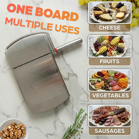 V TOWER butter slicing action eases toast prep and baking tasks.