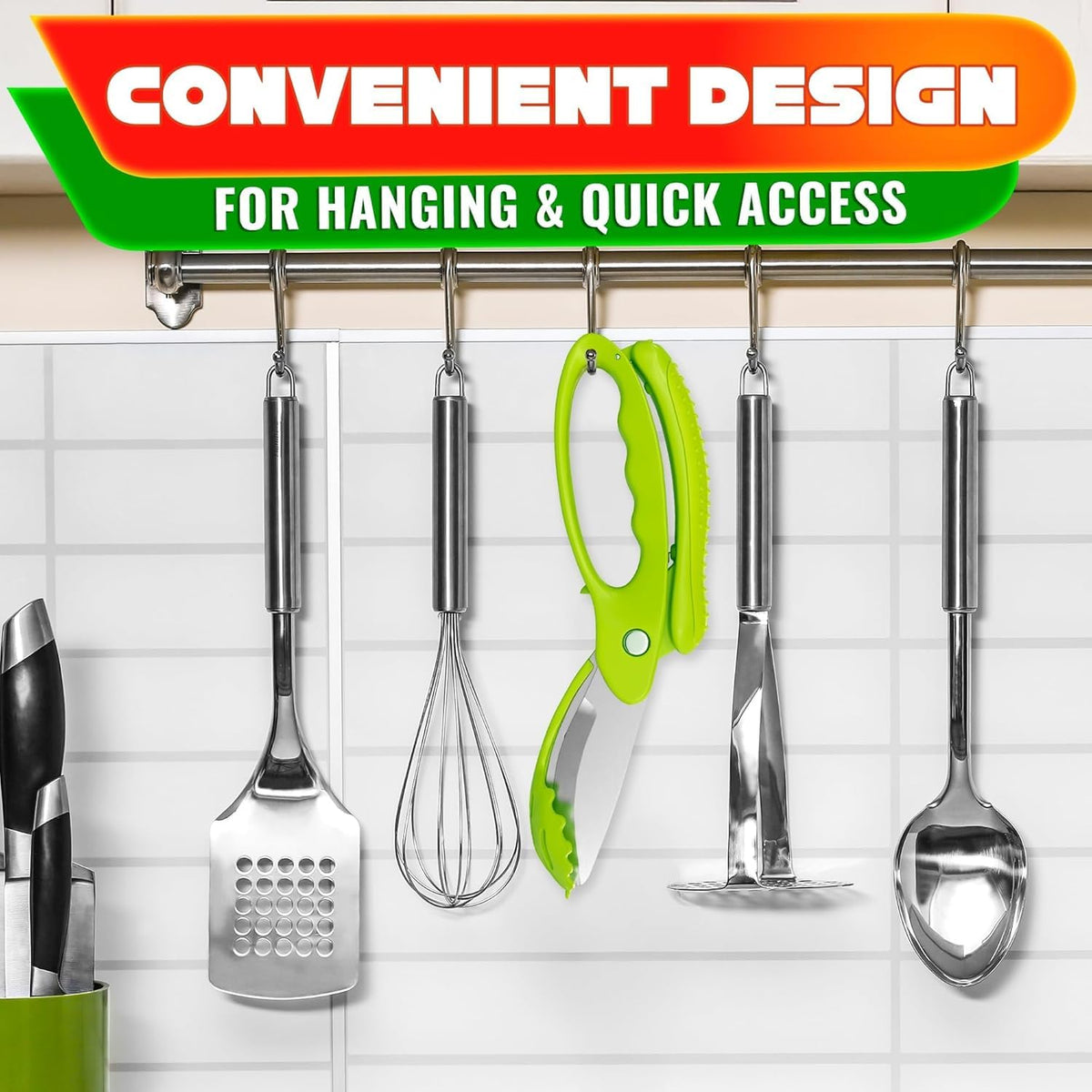 VTOWER multipurpose kitchen tool doubles as a reliable food cutter.