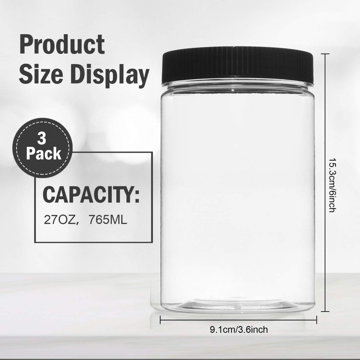 Vumdua lid with aluminum gasket delivers an airtight seal for freshness.