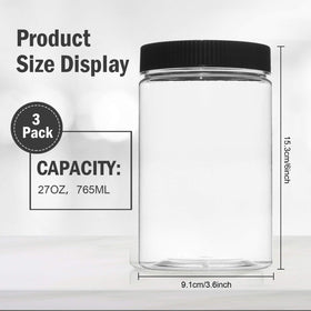 Vumdua lid with aluminum gasket delivers an airtight seal for freshness.